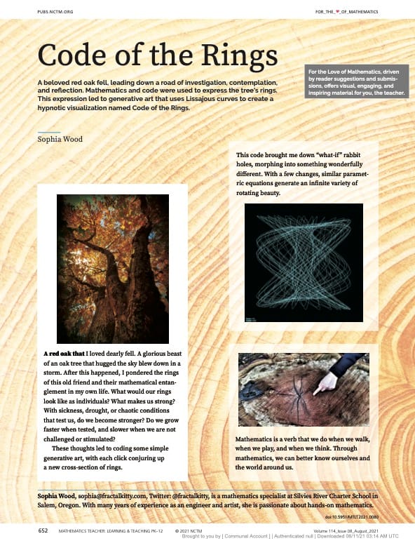 Code of the Rings Published in NCTM