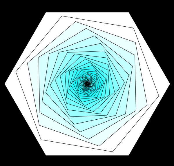 rotating hexagons without touching