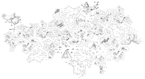 a map made of montile islands or monotislands