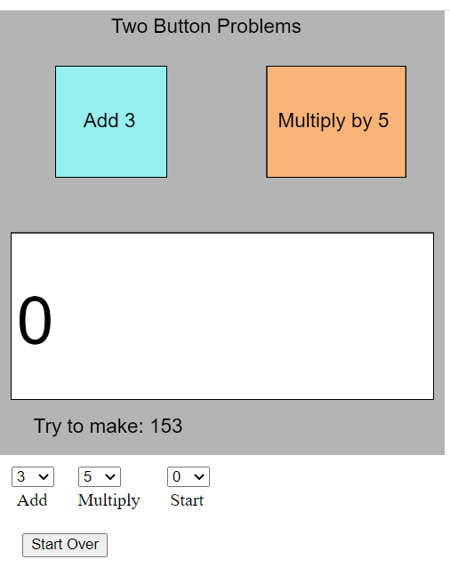 Code for Two-Button Calculator