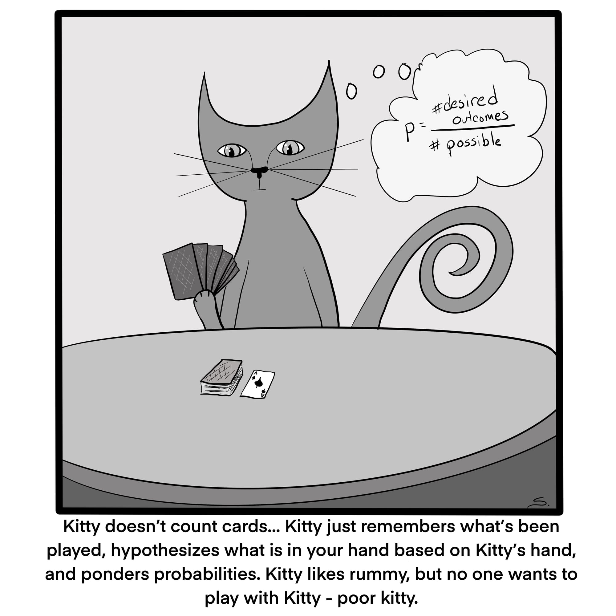 Kitty Doesn’t Count Cards…