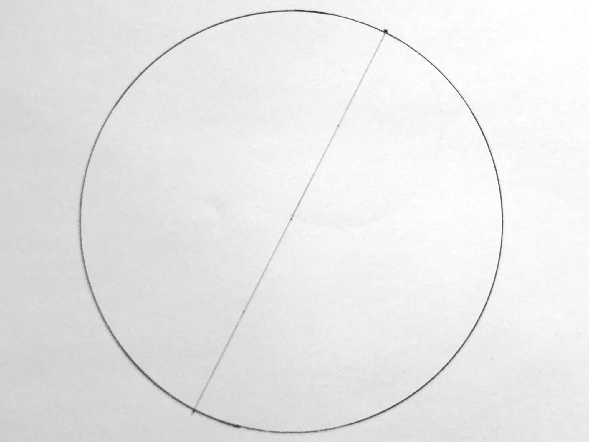 a circle with a diameter