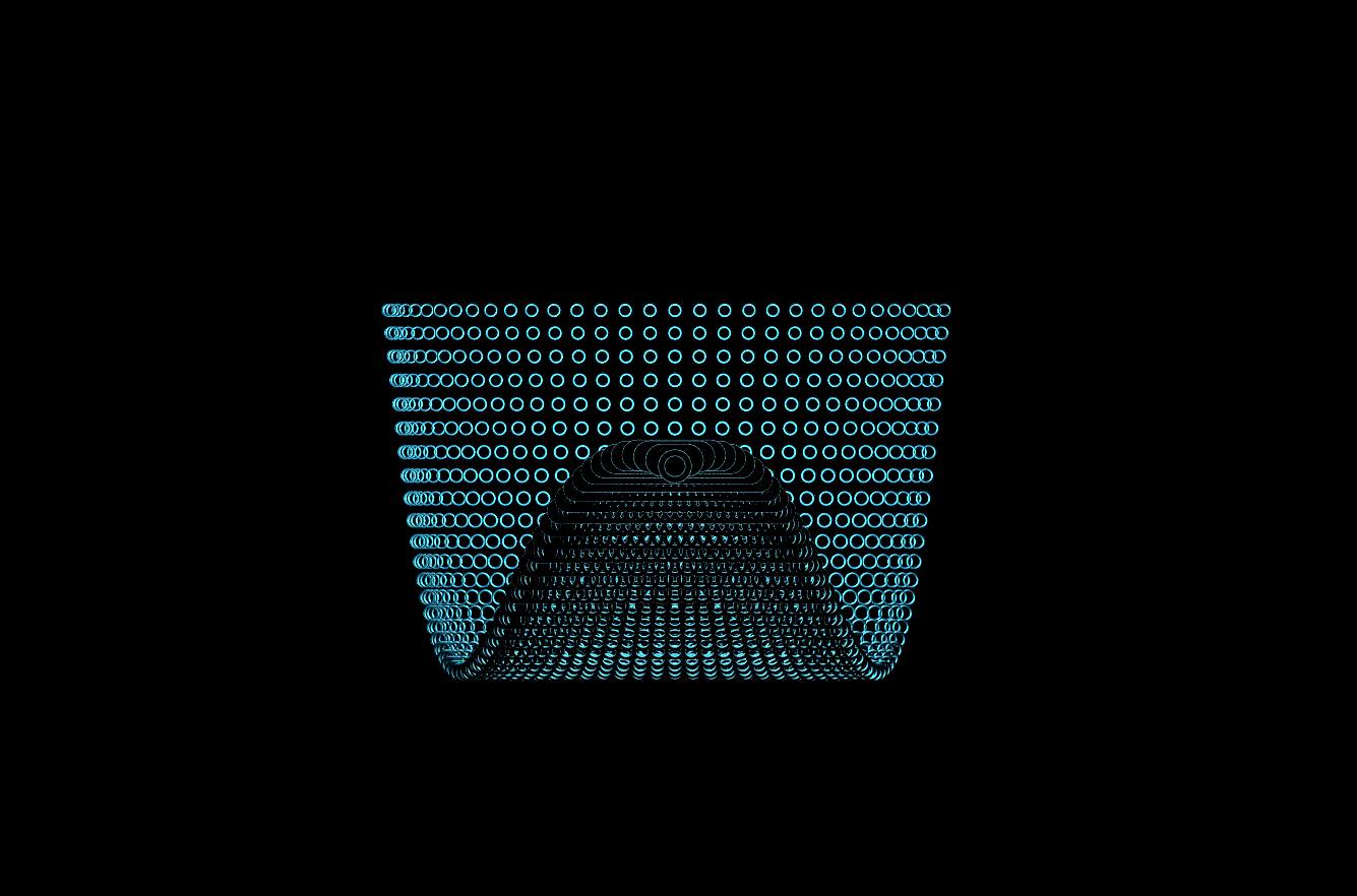 a wave of circles in 3d space