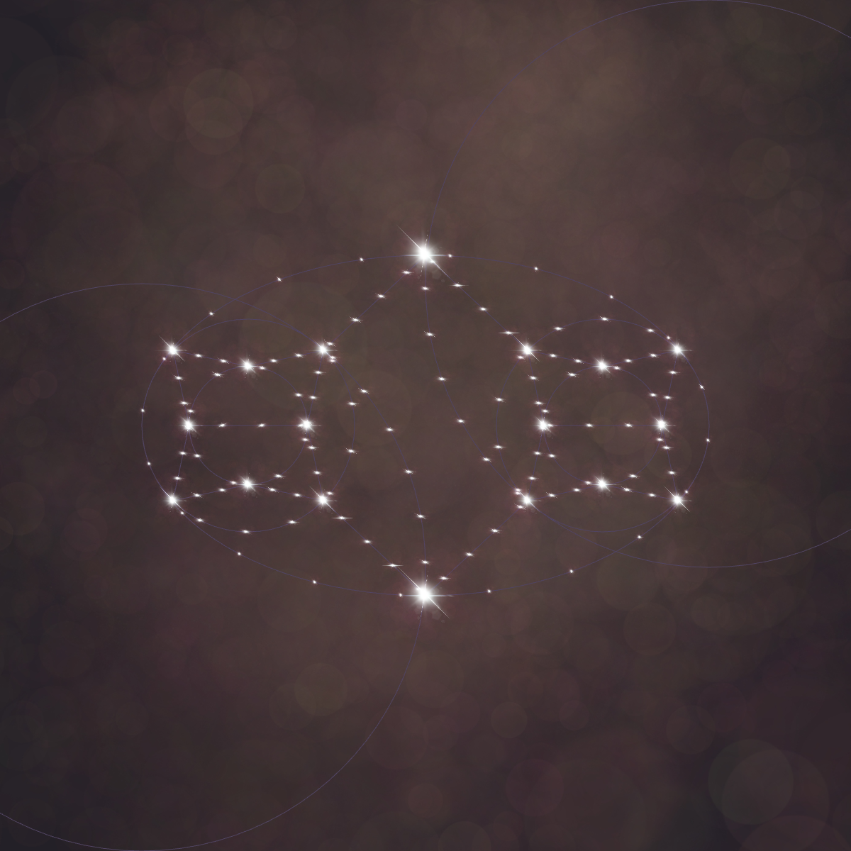 a starry scene with a rotationally symmetric hypotraceable graph