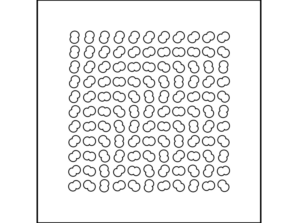 nephroid curve as art of rotations on a grid