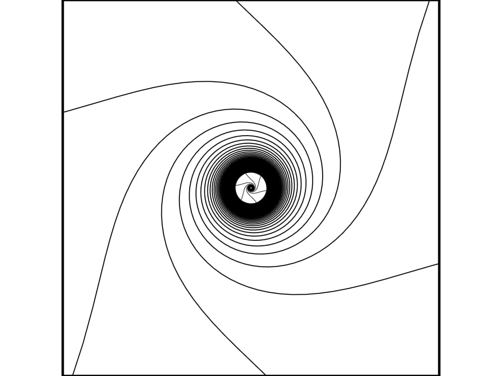 multiple lituus curves like iris